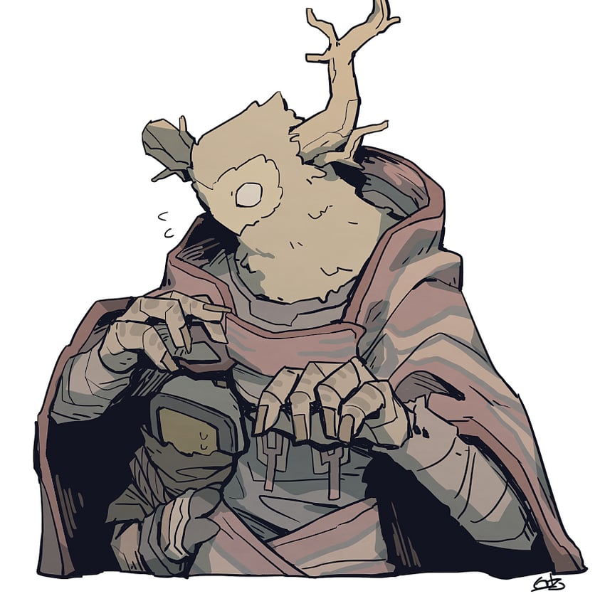 hatchling and the prisoner (outer wilds and 1 more) drawn by okajamira