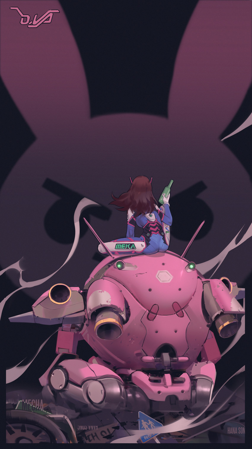 d.va (overwatch and 1 more) drawn by jn3