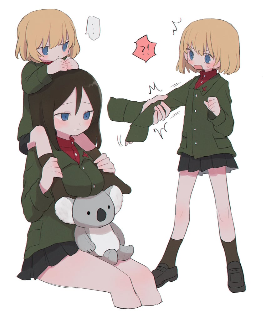 katyusha and nonna (girls und panzer) drawn by ri_(qrcode)