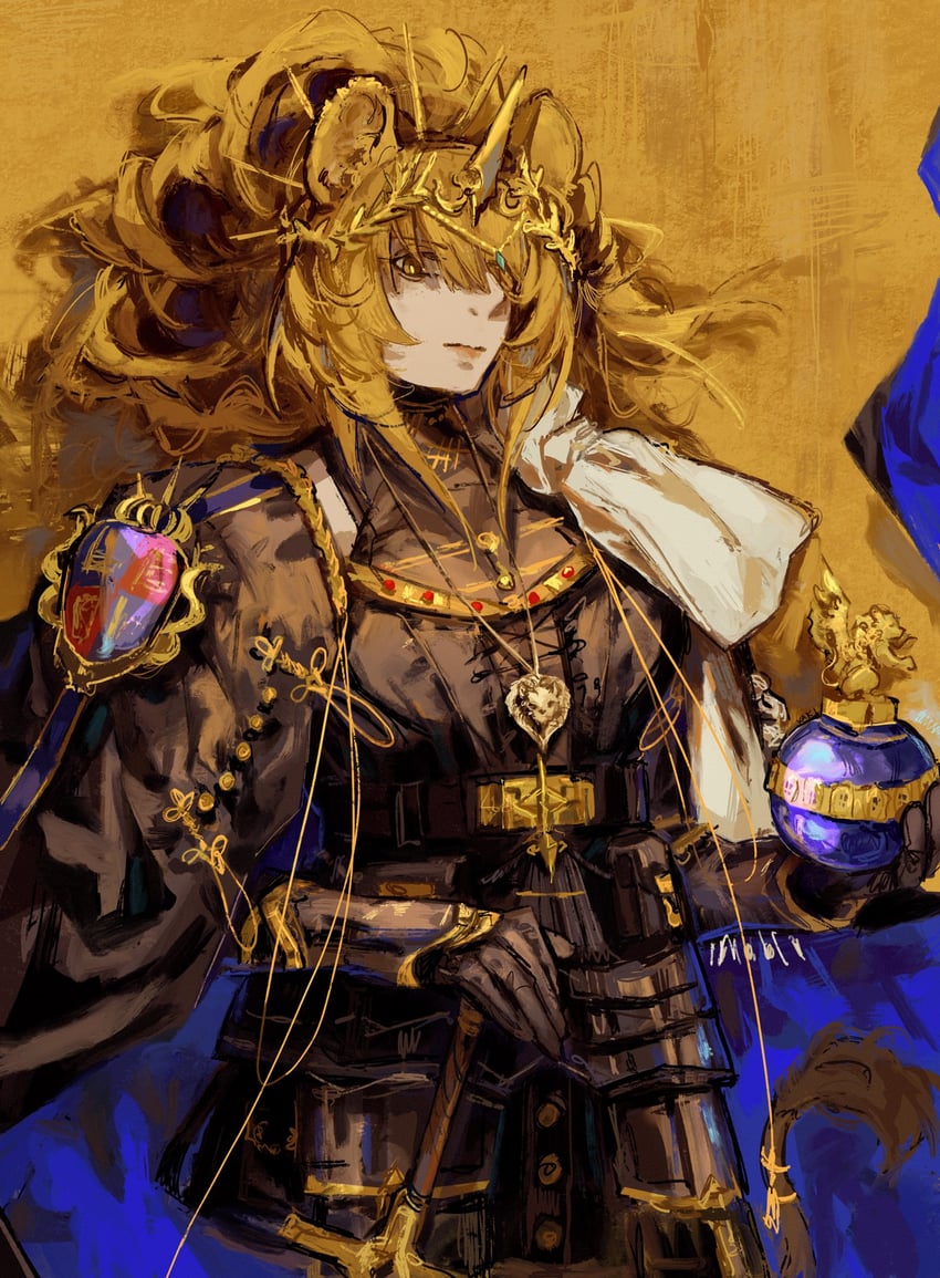 siege and vina victoria (arknights) drawn by xaki_(chanxaki)