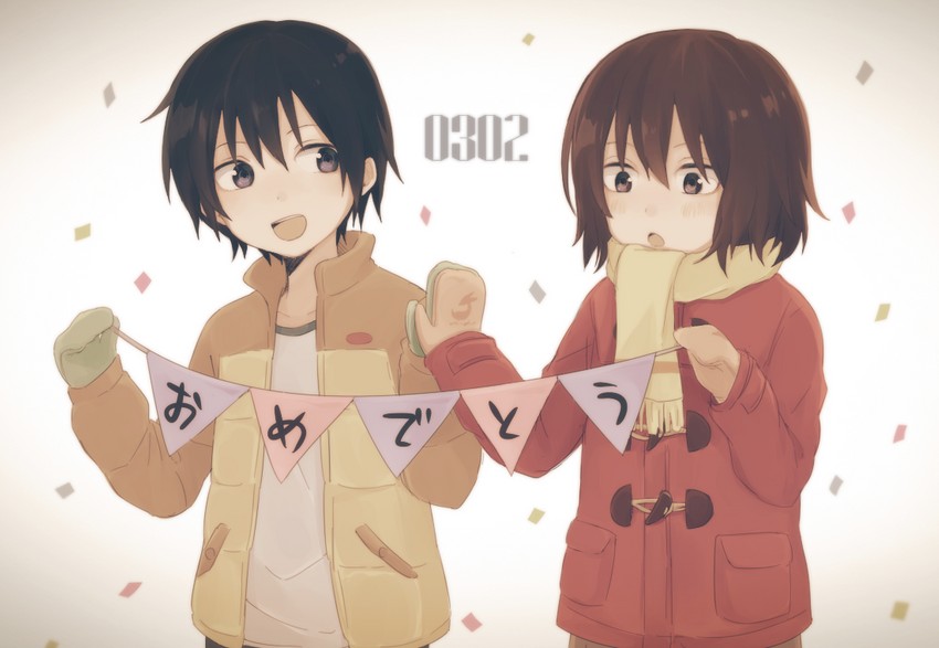 hinazuki kayo and fujinuma satoru (boku dake ga inai machi) drawn by rei_(uupaa3)