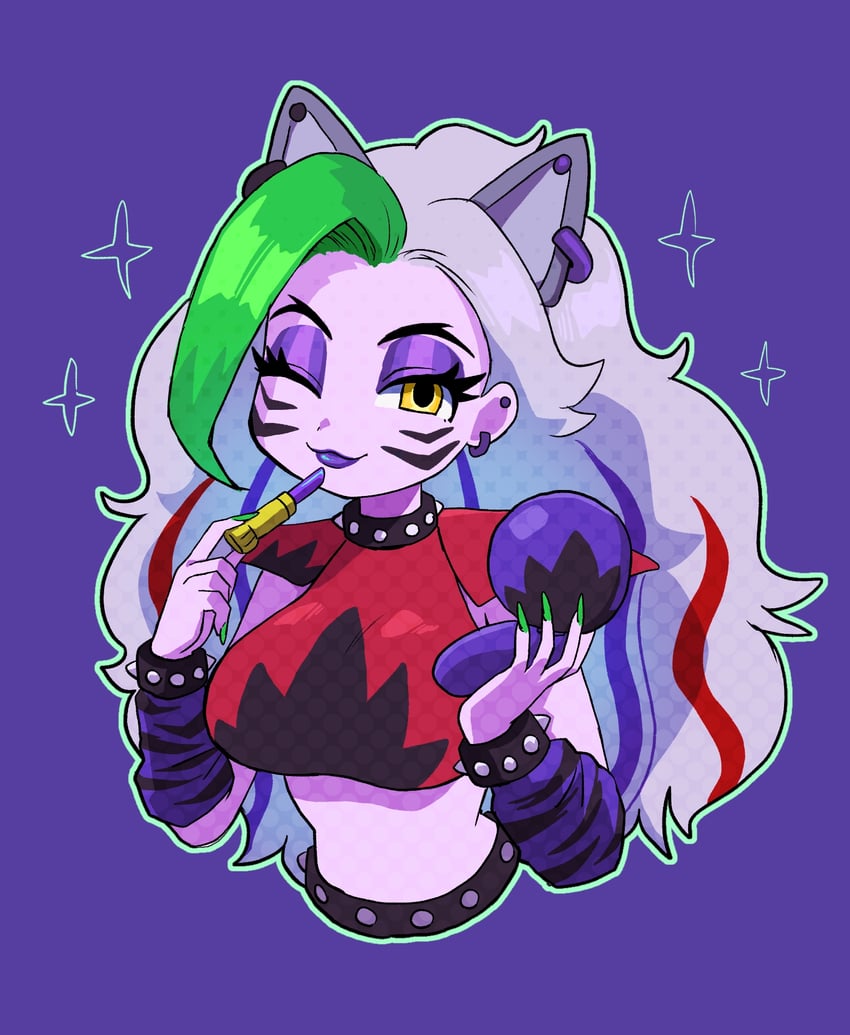 roxanne wolf (five nights at freddy's and 1 more) drawn by minami_(mnm-kyk)