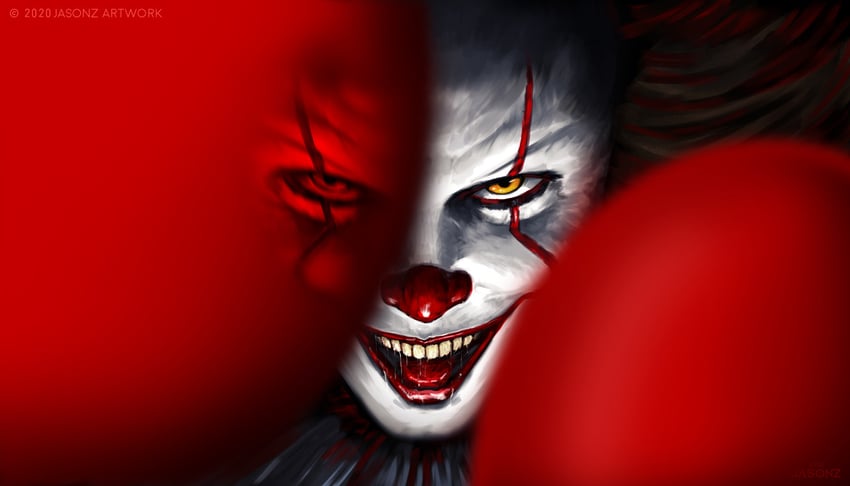 pennywise (it) drawn by su_jiayi