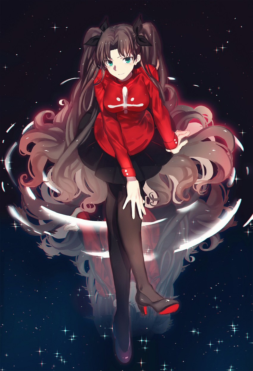 tohsaka rin (fate and 1 more) drawn by ji_yue