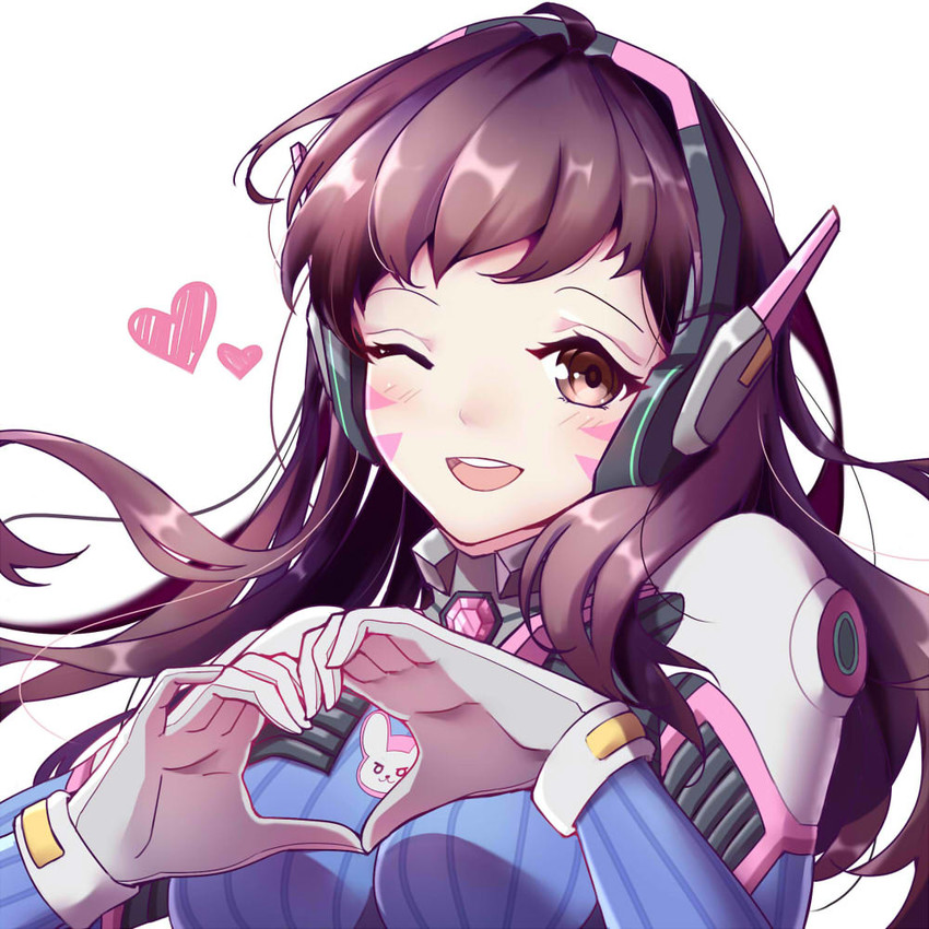 d.va (overwatch and 1 more) drawn by zhong_chai