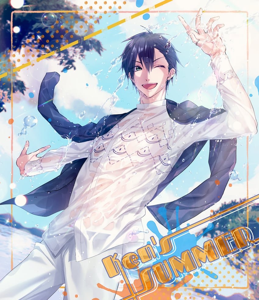 yaegashi kensuke (tsukino talent production and 1 more) drawn by tsuru_ringo