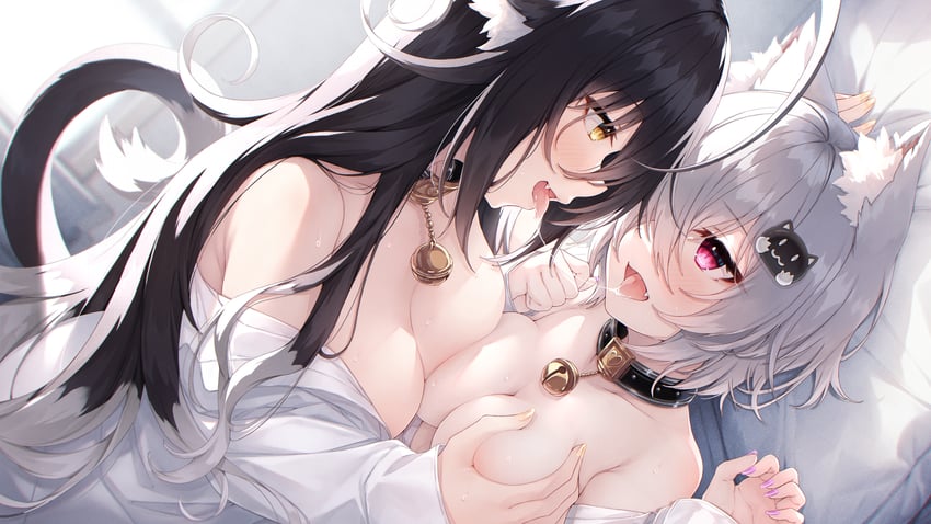 kuon and setsuna (original) drawn by hasumi_(hasubatake39)