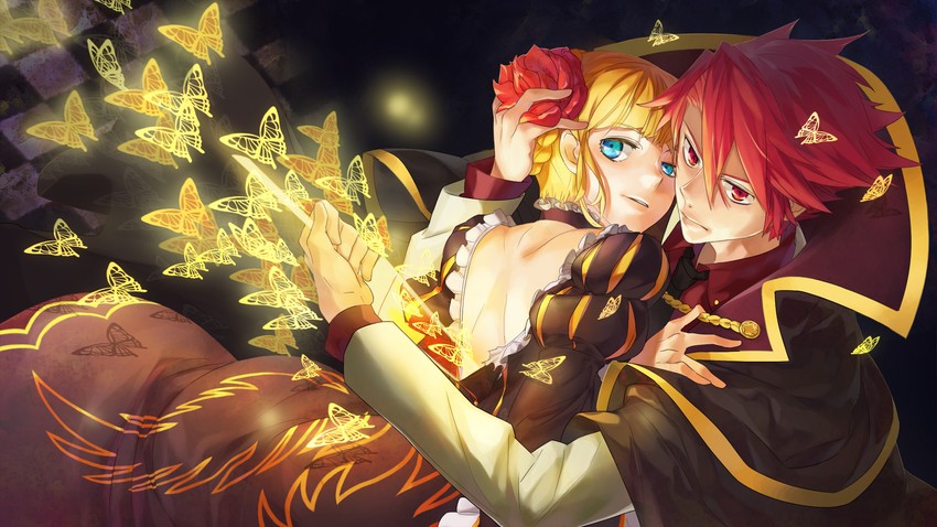 beatrice and ushiromiya battler (umineko no naku koro ni) drawn by mojaranmo