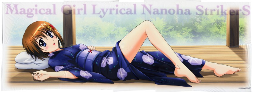 yagami hayate (lyrical nanoha and 1 more) drawn by okuda_yasuhiro
