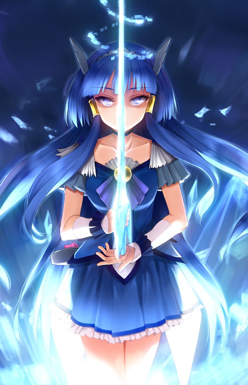 aoki reika and cure beauty (precure and 1 more) drawn by yuki_usagi_(mofurafu)