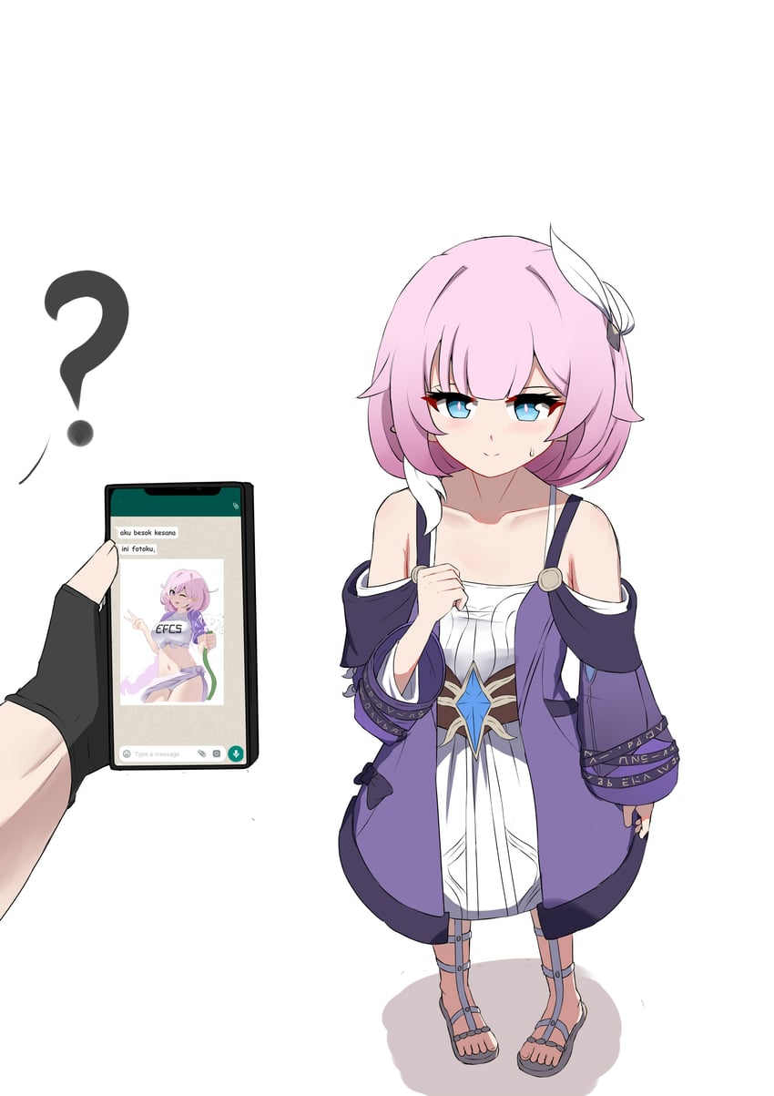 trailblazer, caelus, elysia, cyrene, inoue marina, and 1 more (honkai and 2 more) drawn by marin_liekuriva
