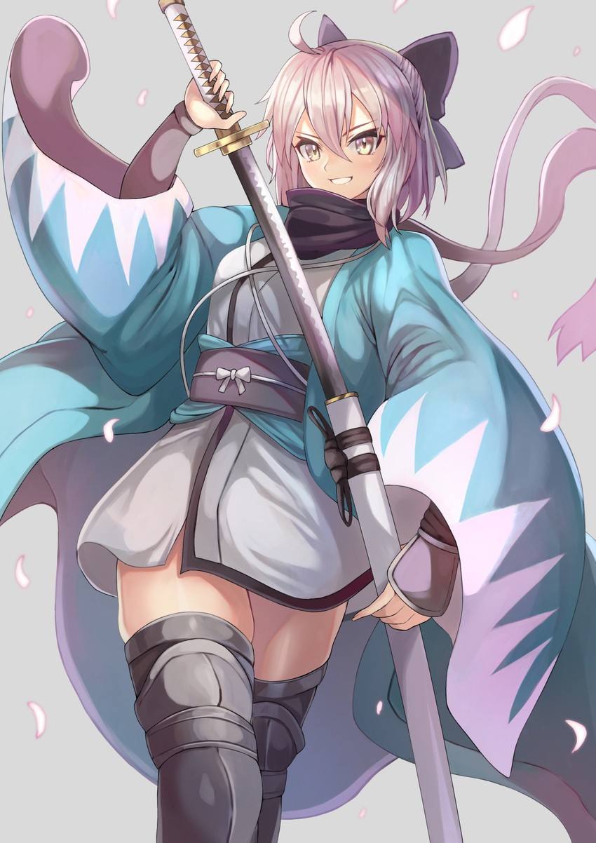 okita souji (fate and 2 more) drawn by ohako_(ohako1818)