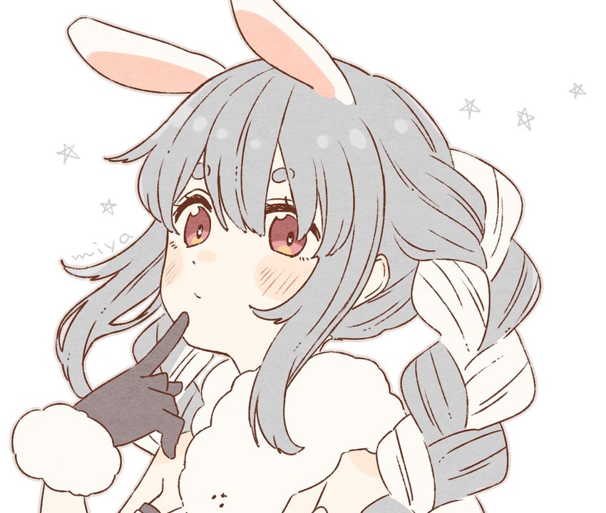 usada pekora and don-chan (hololive) drawn by traum38