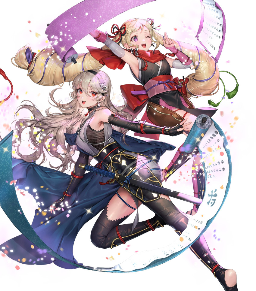 female corrin and elise (fire emblem and 2 more) drawn by sencha_(senchat)