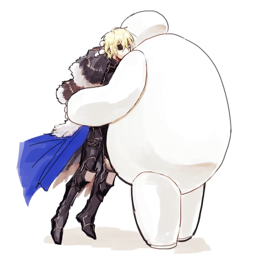 dimitri alexandre blaiddyd and baymax (fire emblem and 2 more) drawn by dosukoi_daishogun