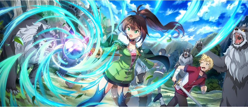 dust, lean, keith, and taylor (kono subarashii sekai ni shukufuku wo! and 1 more)