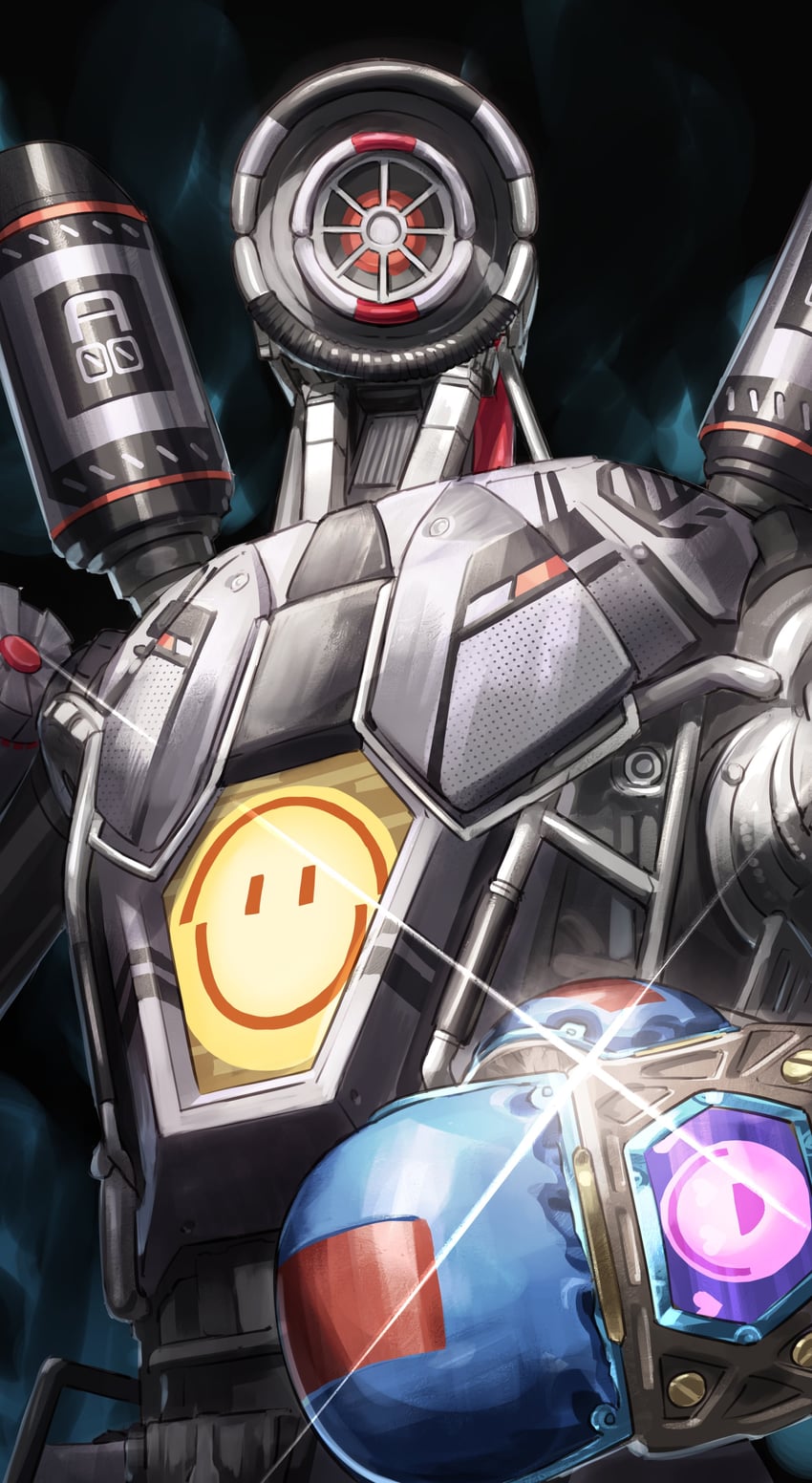 pathfinder and quicksilver pathfinder (apex legends) drawn by nemoto_yuuma