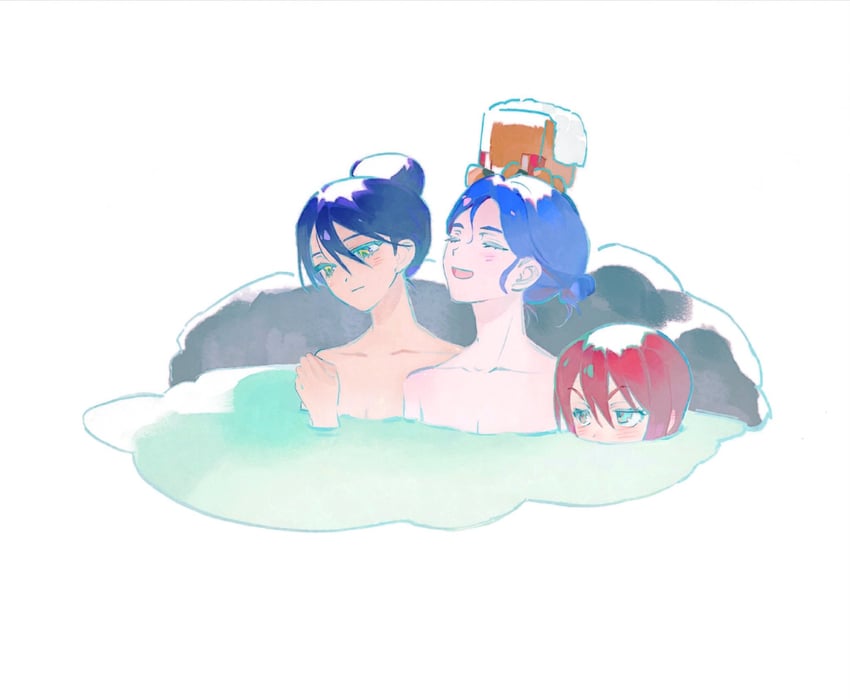 amate yuzuriha, shuji ito, nyaan, and conch (gundam and 1 more) drawn by sukebegg