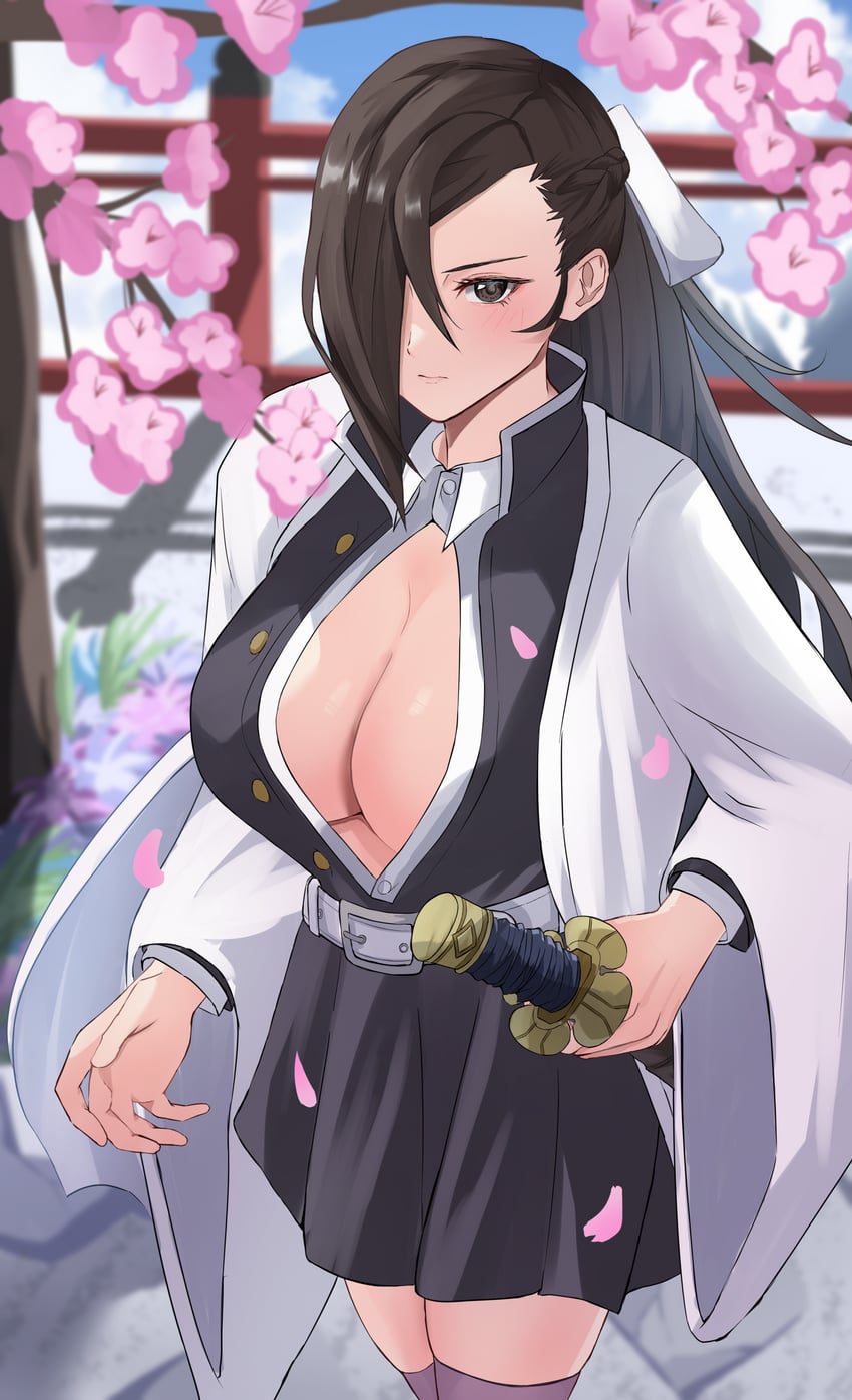kanroji mitsuri and kagero (fire emblem and 2 more) drawn by peli_cantaro