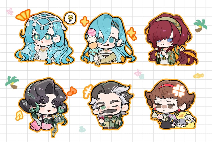 medicine pocket, x, anjo nala, 37, mesmer jr., and 2 more (reverse:1999) drawn by kobuchan