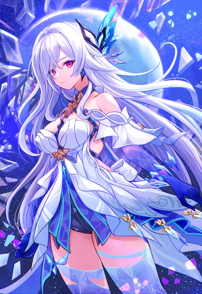 skirk (genshin impact) drawn by marekamico