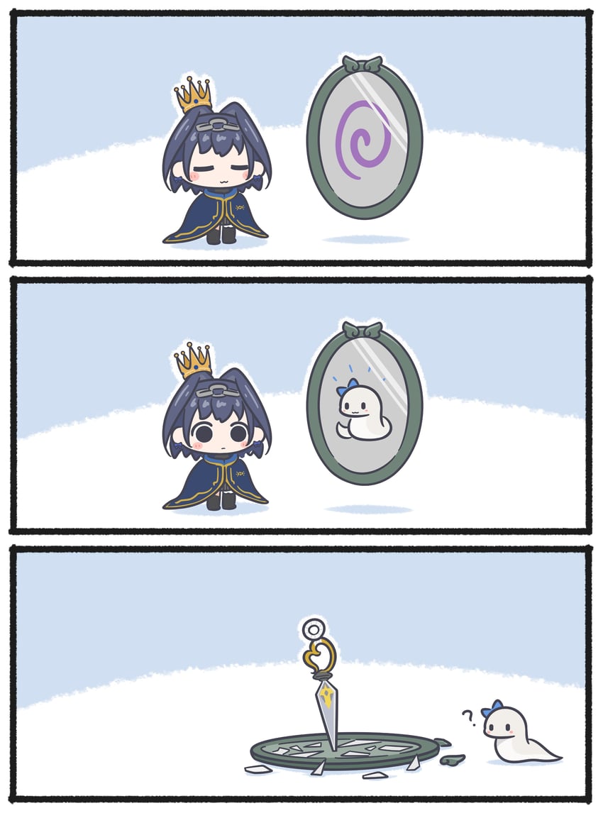 ouro kronii, boros, and magic mirror (hololive and 2 more) drawn by mpien