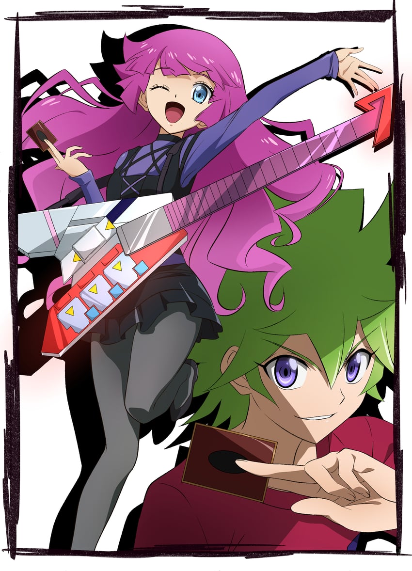 kirishima romin and kirishima roa (yu-gi-oh! and 1 more) drawn by hiroki_(vvkagerouvvr2)