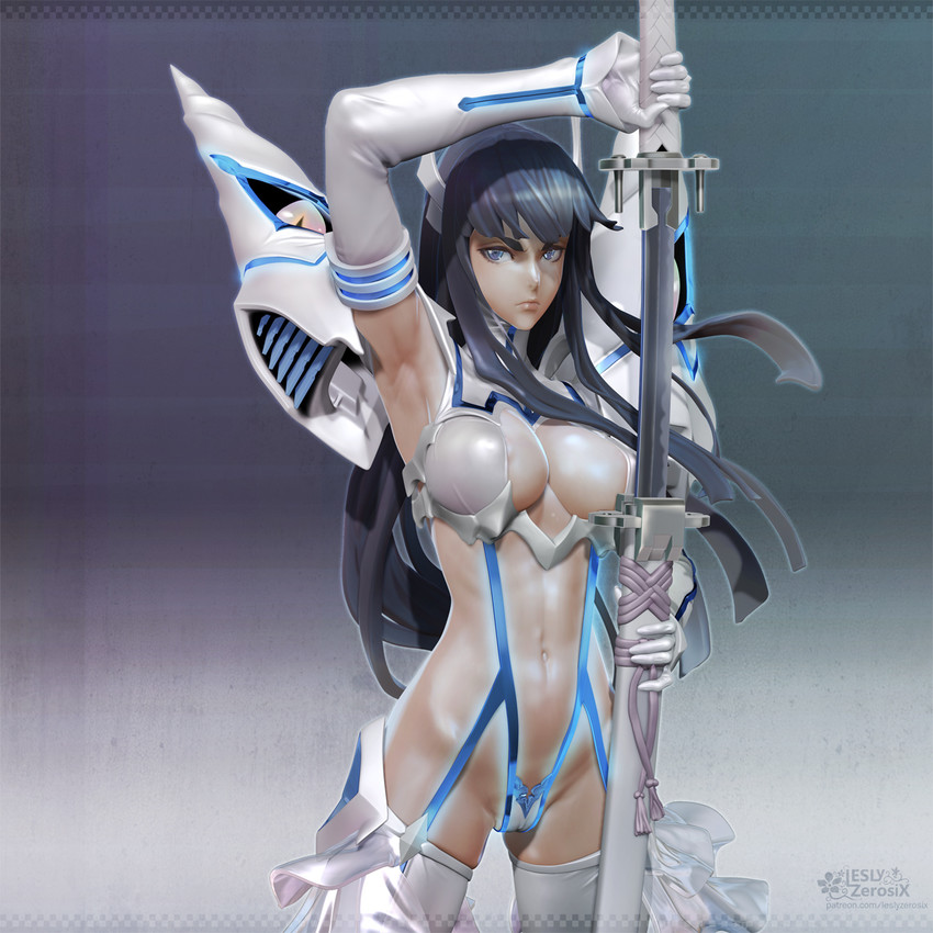 kiryuuin satsuki and junketsu (kill la kill) drawn by leslyzerosix
