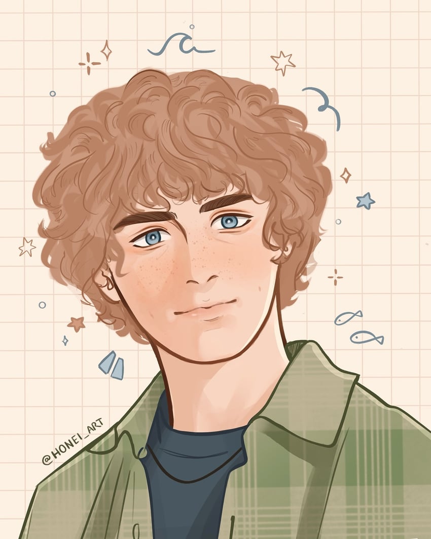 percy jackson (percy jackson and the olympians) drawn by neia_(honei.studio)