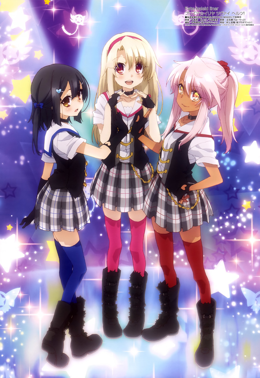 illyasviel von einzbern, chloe von einzbern, miyu edelfelt, and magical ruby (fate and 2 more) drawn by ushijima_nozomi