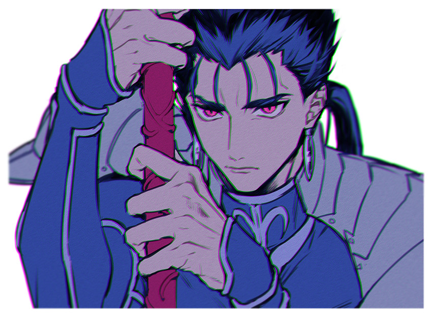 cu chulainn (fate and 1 more) drawn by uni_(nico02)