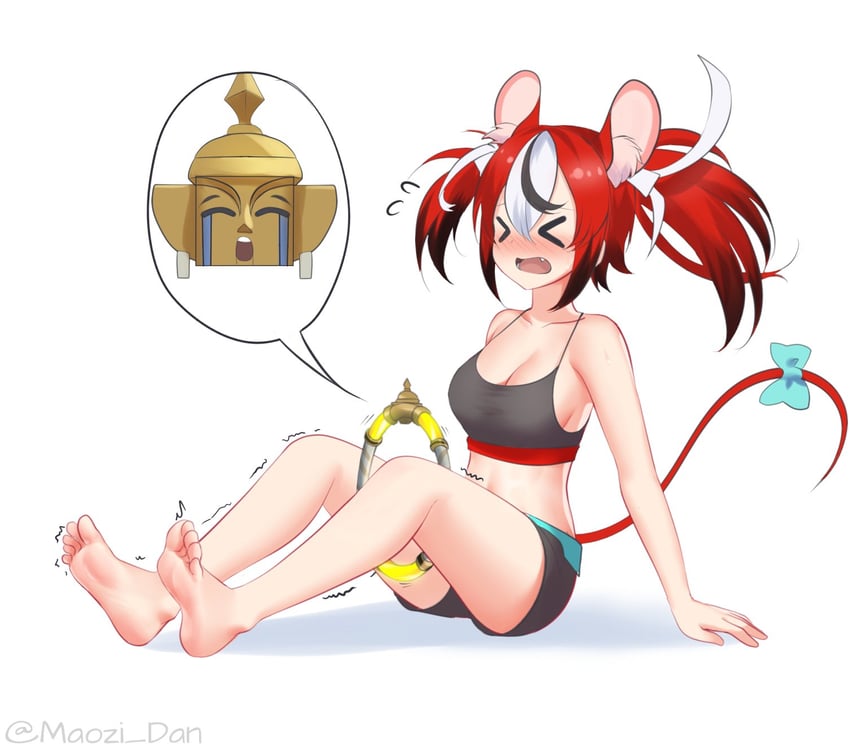 hakos baelz and ring (hololive and 2 more) drawn by maozi_dan