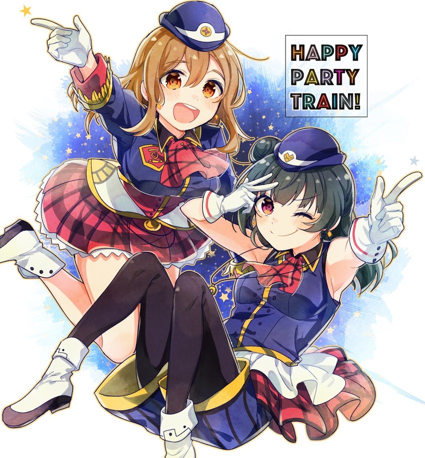 tsushima yoshiko and kunikida hanamaru (love live! and 1 more) drawn by ton_tokoto