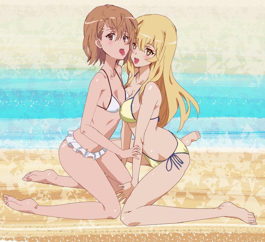 misaka mikoto and shokuhou misaki (toaru majutsu no index and 1 more) drawn by ontaros