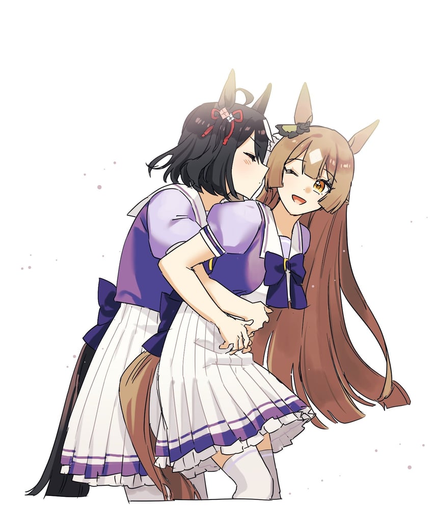 satono diamond and kitasan black (umamusume) drawn by habsida_(habsida_hpy)