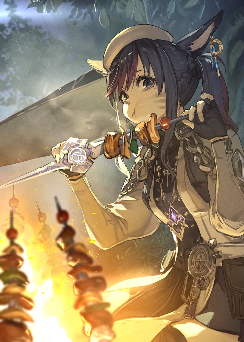 warrior of light (final fantasy and 1 more) drawn by hide_(hideout)