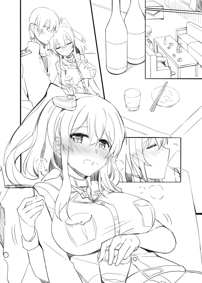 admiral and saratoga (kantai collection) drawn by rui_shi_(rayze_ray)