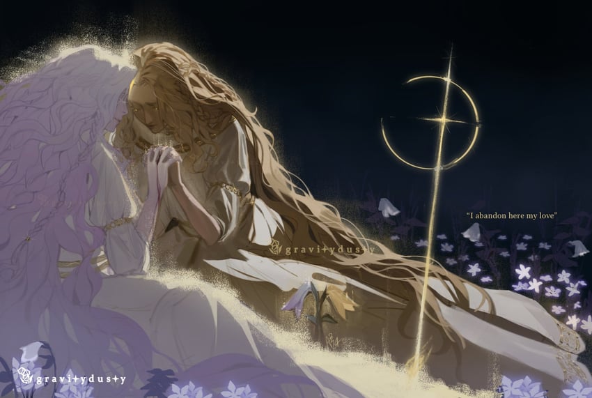 miquella and st. trina (elden ring and 1 more) drawn by gravitydusty
