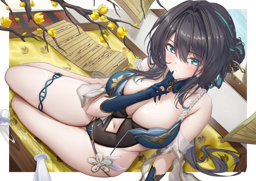 ruan mei (honkai and 1 more) drawn by xfate