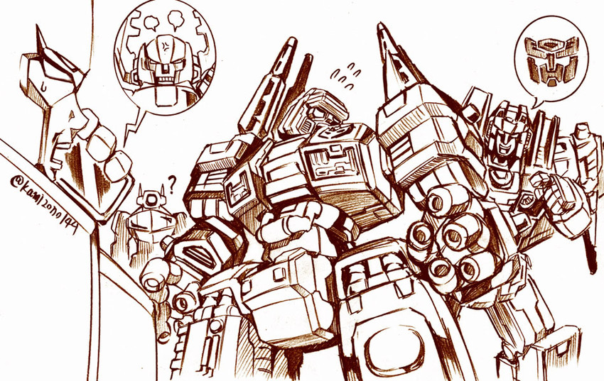 megatron, starscream, shockwave, and demolishor (transformers and 2 more) drawn by kamizono_(spookyhouse)