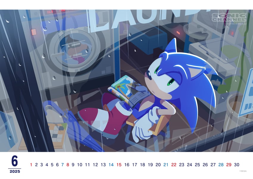 sonic the hedgehog and big the cat (sonic and 1 more) drawn by karasuno_yui