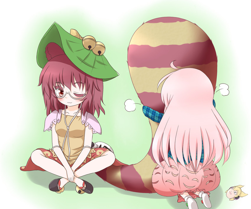 hata no kokoro and futatsuiwa mamizou (touhou) drawn by mofu_mofu