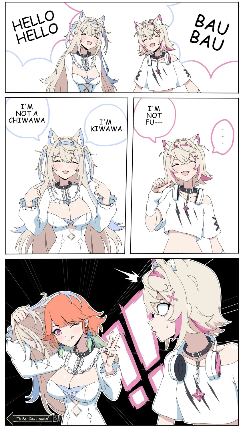 takanashi kiara, fuwawa abyssgard, and mococo abyssgard (hololive and 1 more) drawn by daydarion