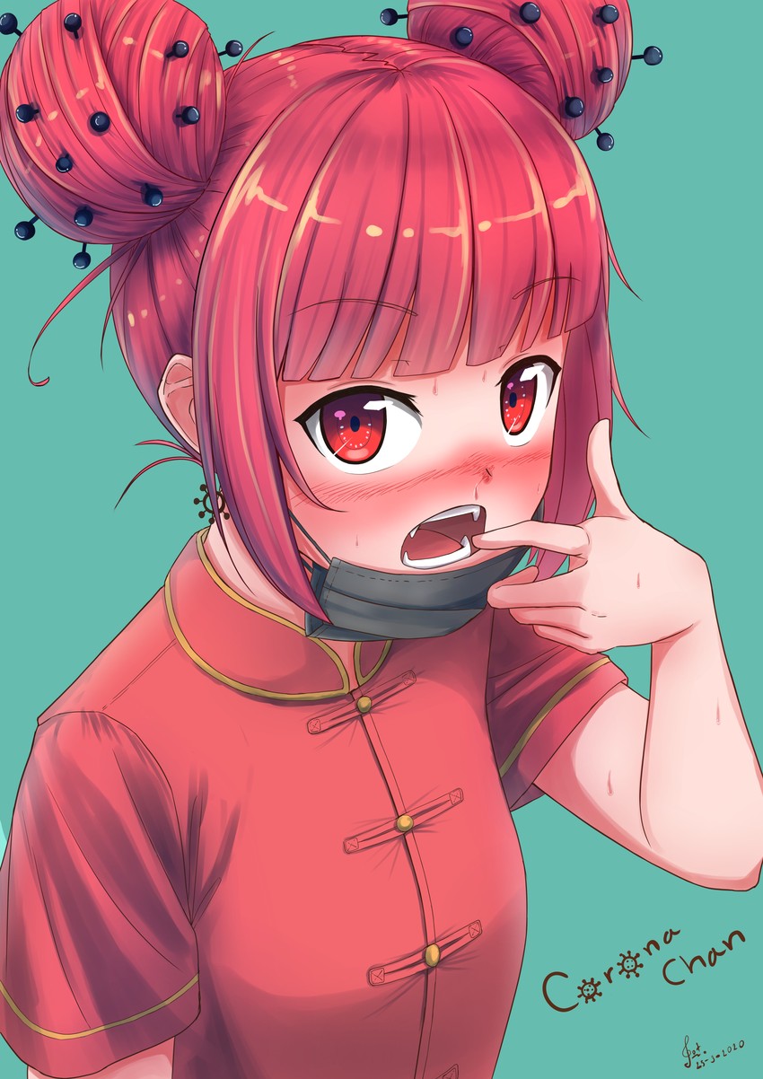 corona-chan (original) drawn by gotspinner