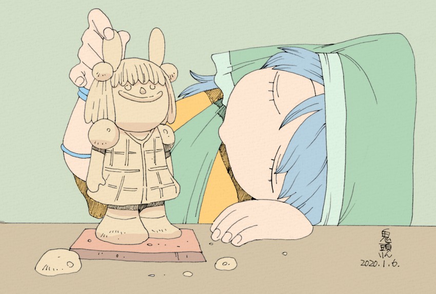 haniyasushin keiki and joutouguu mayumi (touhou) drawn by onikobe_rin