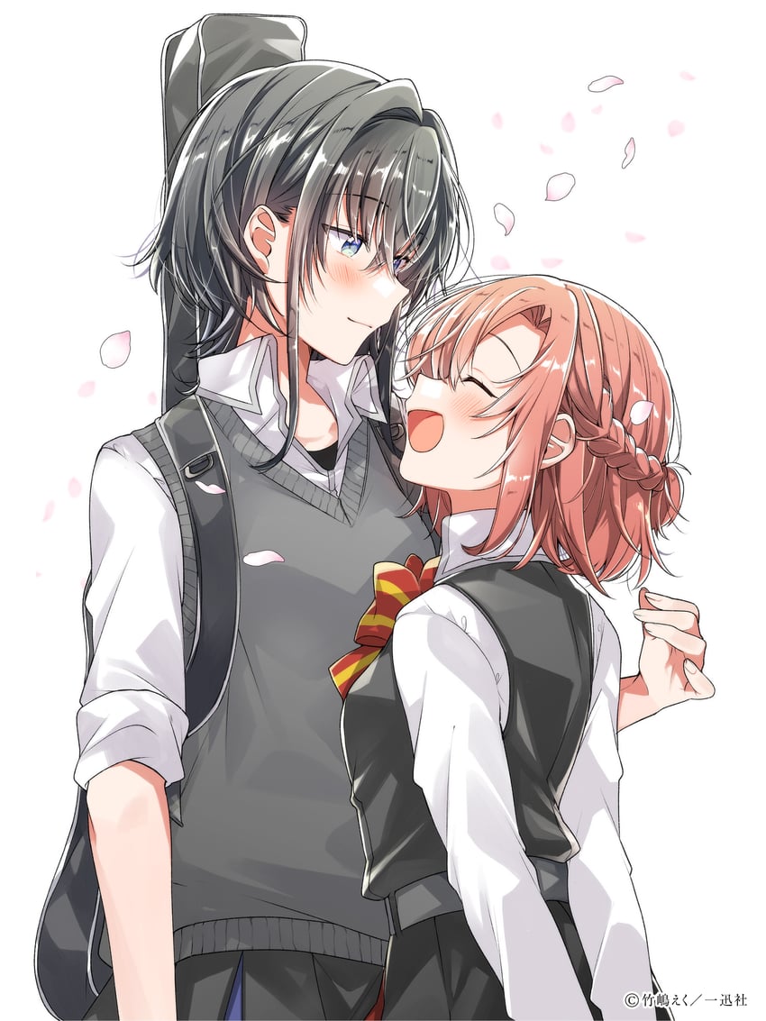 kino himari and asanagi yori (sasayaku you ni koi wo utau) drawn by takeshima_eku