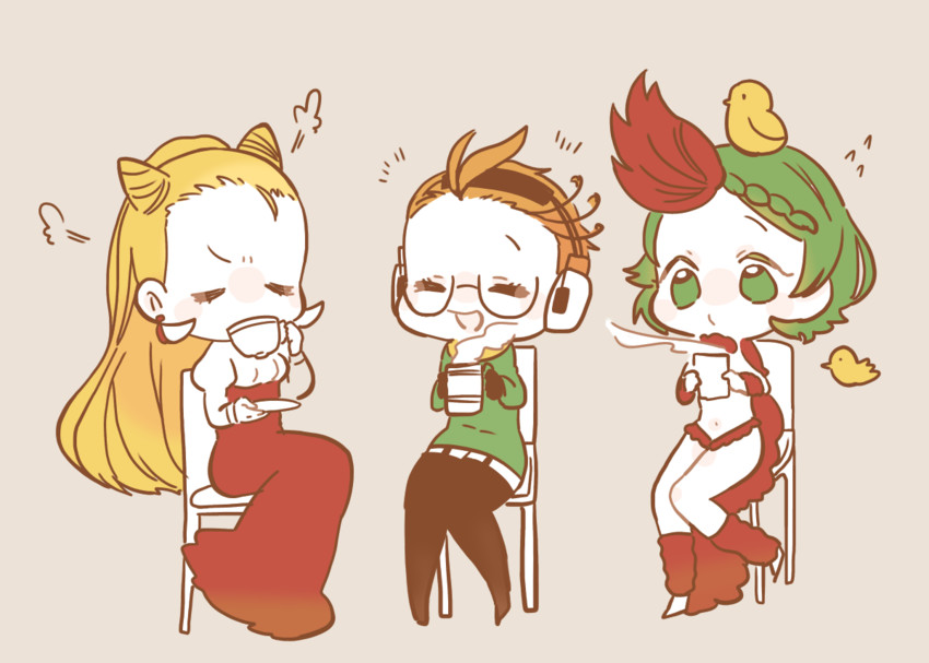 niwa ryouka, inou toshiko, and yuuki misaki (juuni taisen) drawn by ktmt8610