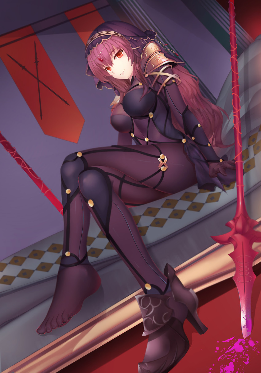 scathach (fate and 1 more) drawn by mag_(huangmag)