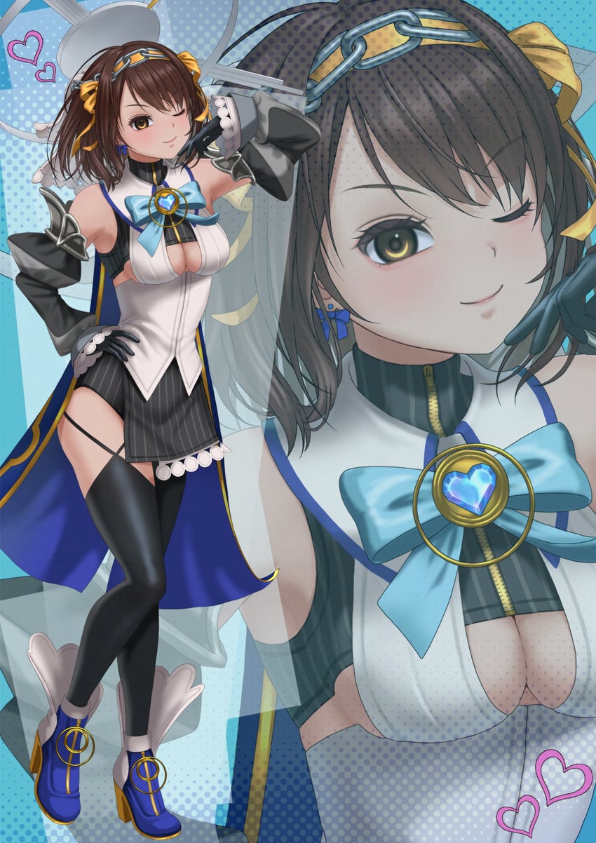 suzumiya haruhi and ouro kronii (hololive and 2 more) drawn by zukkiy