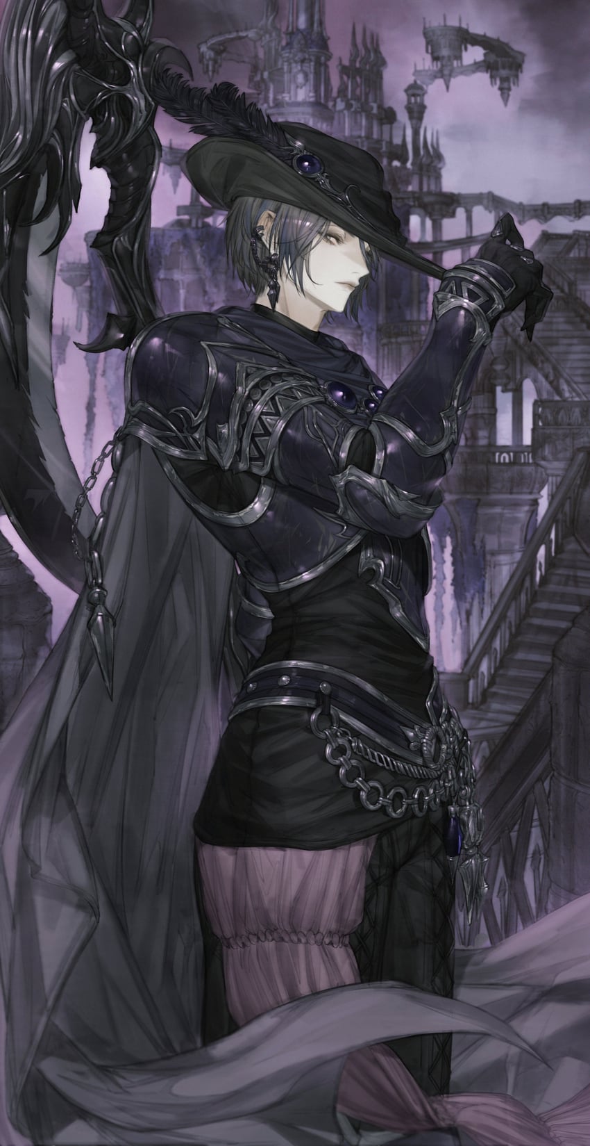 zero and reaper (final fantasy and 1 more) drawn by tladpwl03